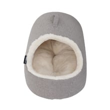 Linen Look Hooded Cat Bed